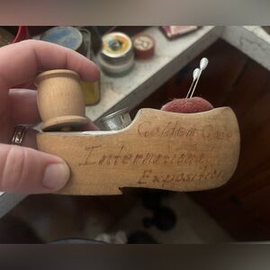 Antique Brown Sewing Caddy